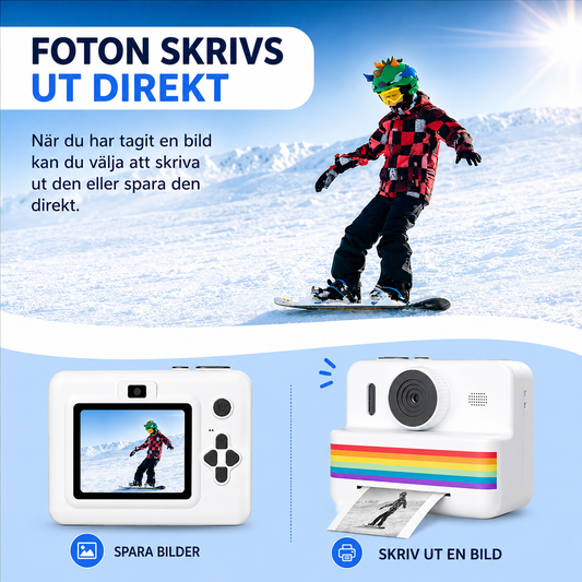 Digital Barnkamera med Skrivare - Ta och skriv ut bilder direkt!