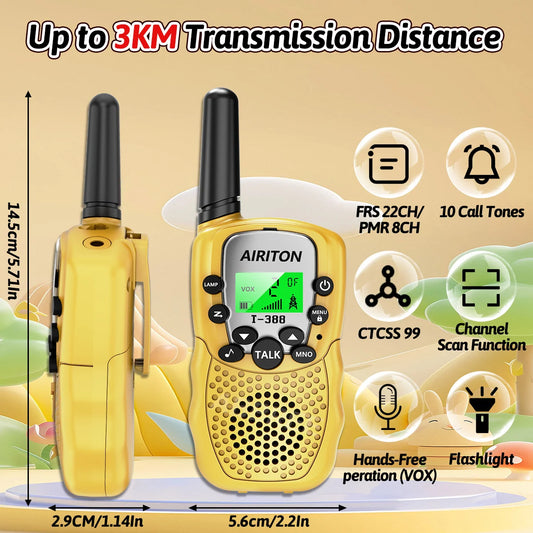 Walkie Talkie för Barn – Licensfri 2-pack