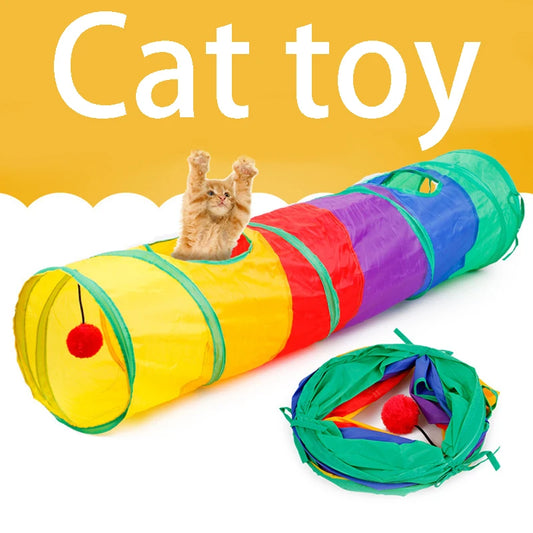 Foldable Cat Tunnel for Play & Activation
