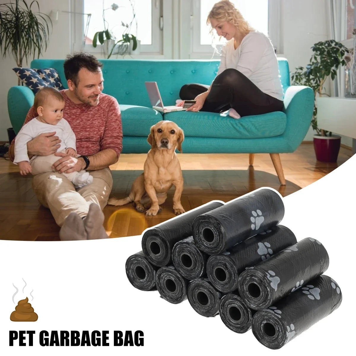 Bajspåsar för Hund och Katt med Dispenser