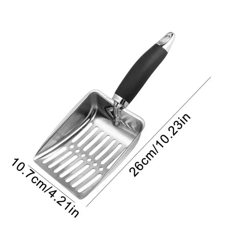 Metal Cat Litter Scoop with Long Handle