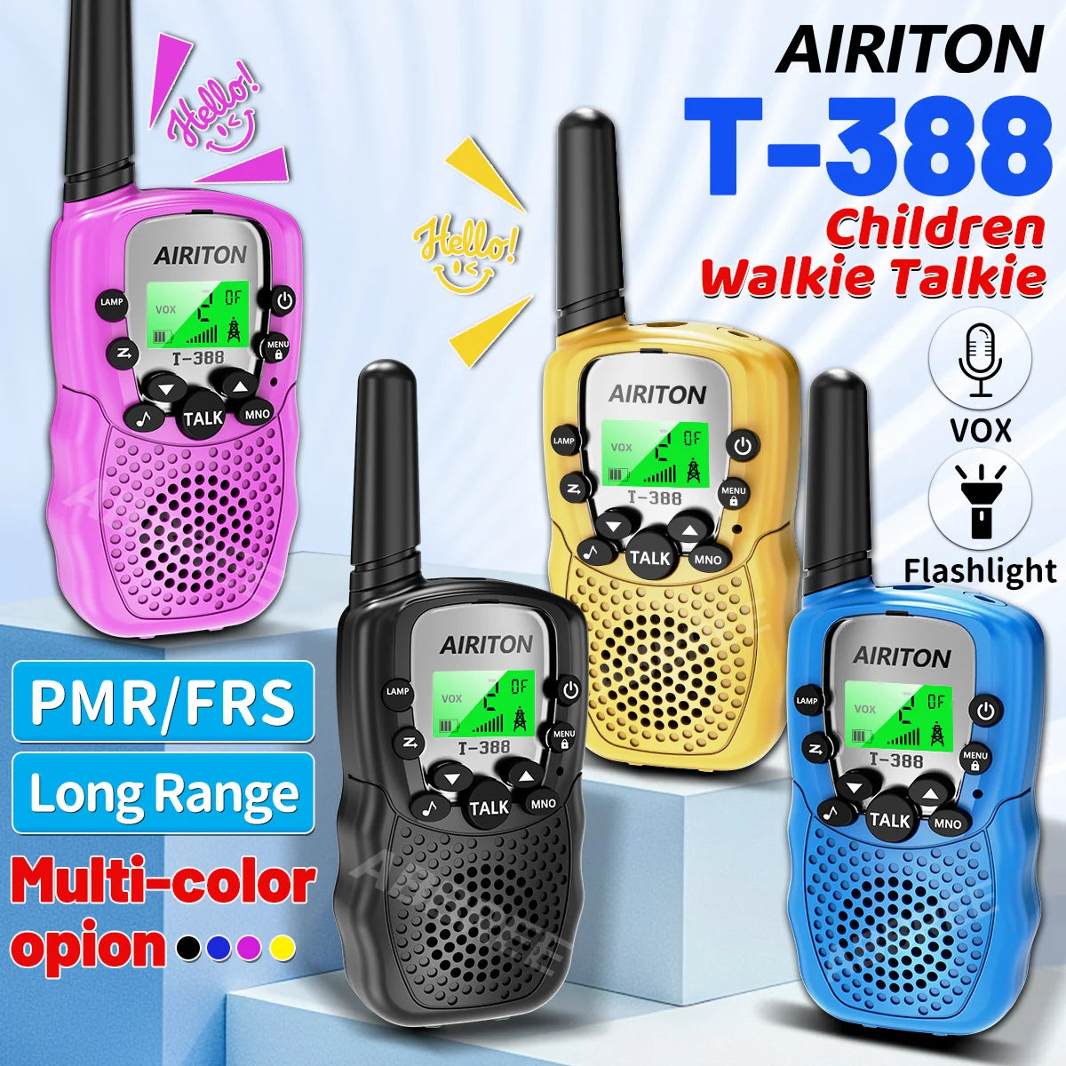 Walkie Talkie för Barn – Licensfri 2-pack