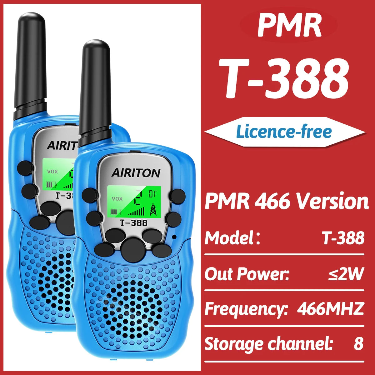 Walkie Talkie för Barn – Licensfri 2-pack