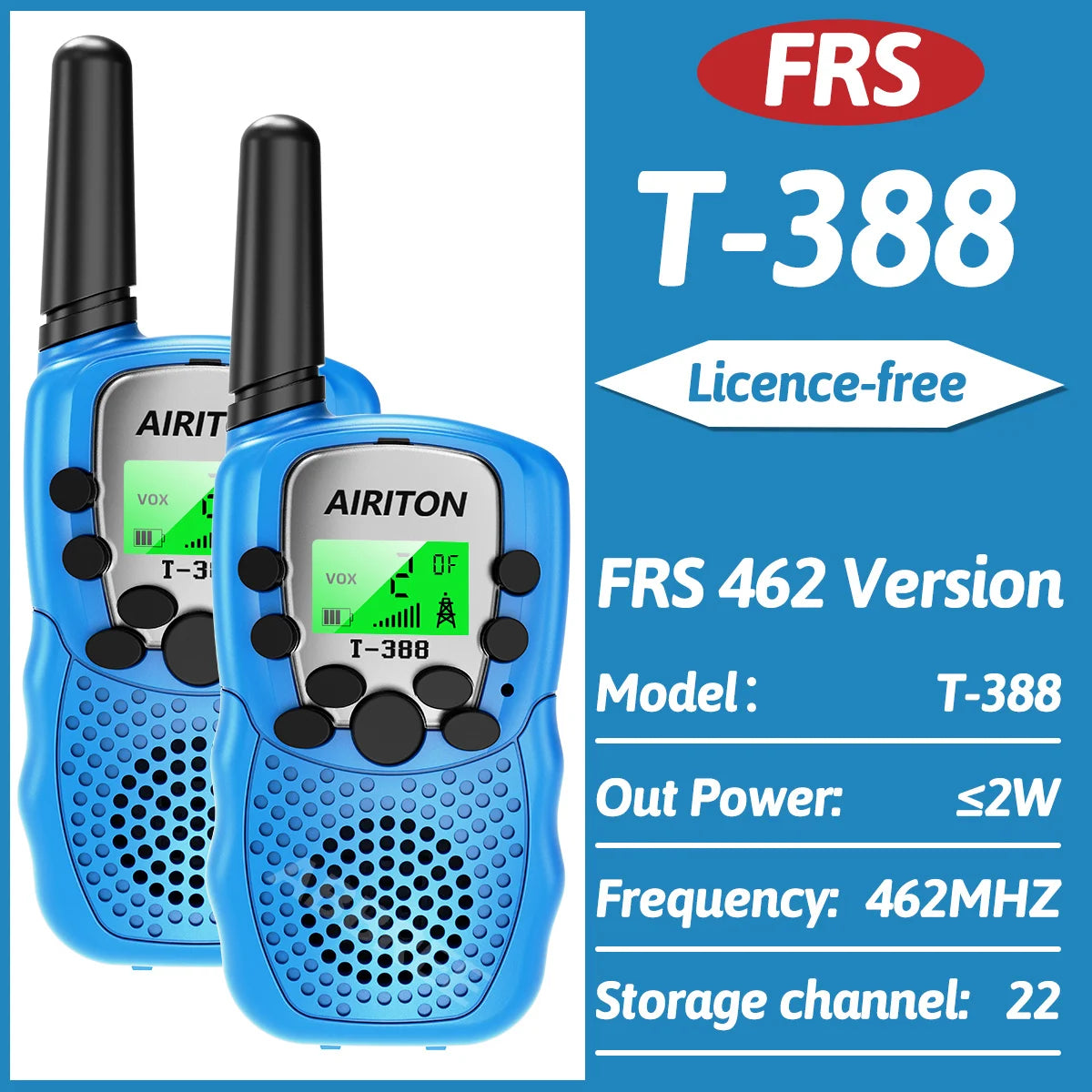 Walkie Talkie för Barn – Licensfri 2-pack