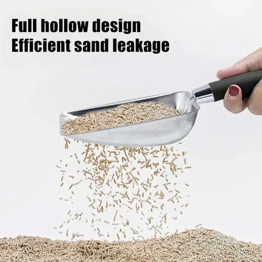 Metal Cat Litter Scoop with Long Handle